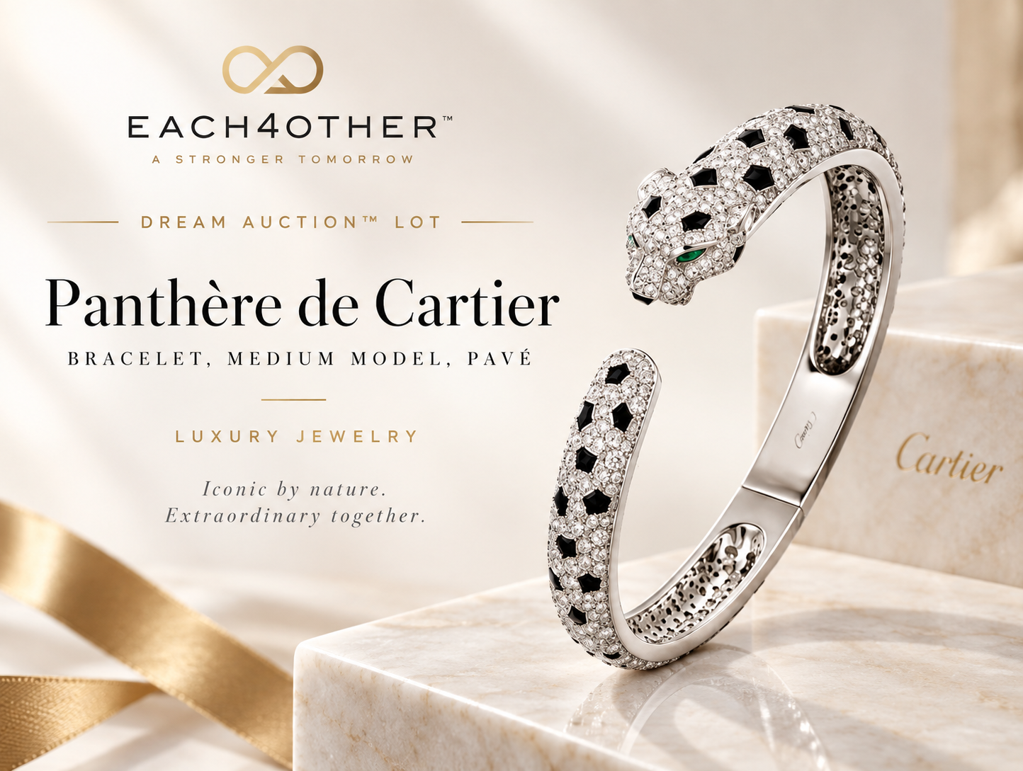 Panthère de Cartier Bracelet — Medium Model, Pavé