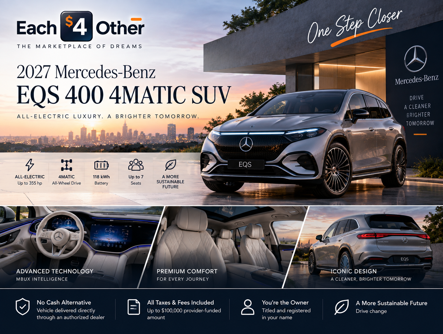 2027 Mercedes-Benz EQS 400 4MATIC SUV