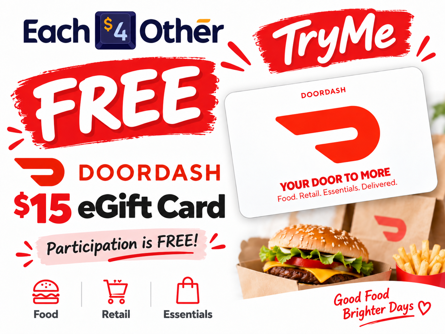 DoorDash eGift Card — $15